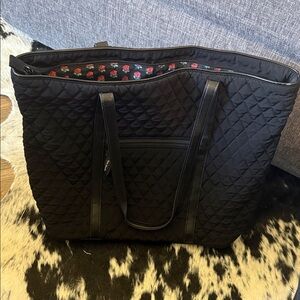 Ver Bradley Black Quilted Tote